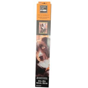 Artists Loft 16" X 20" Autumn Dog Paint-By-Number Kit With Wood Hanger